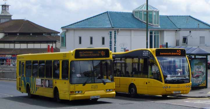 Yellow Buses Dennis Dart East Lancs 482 & Optare Versa 27